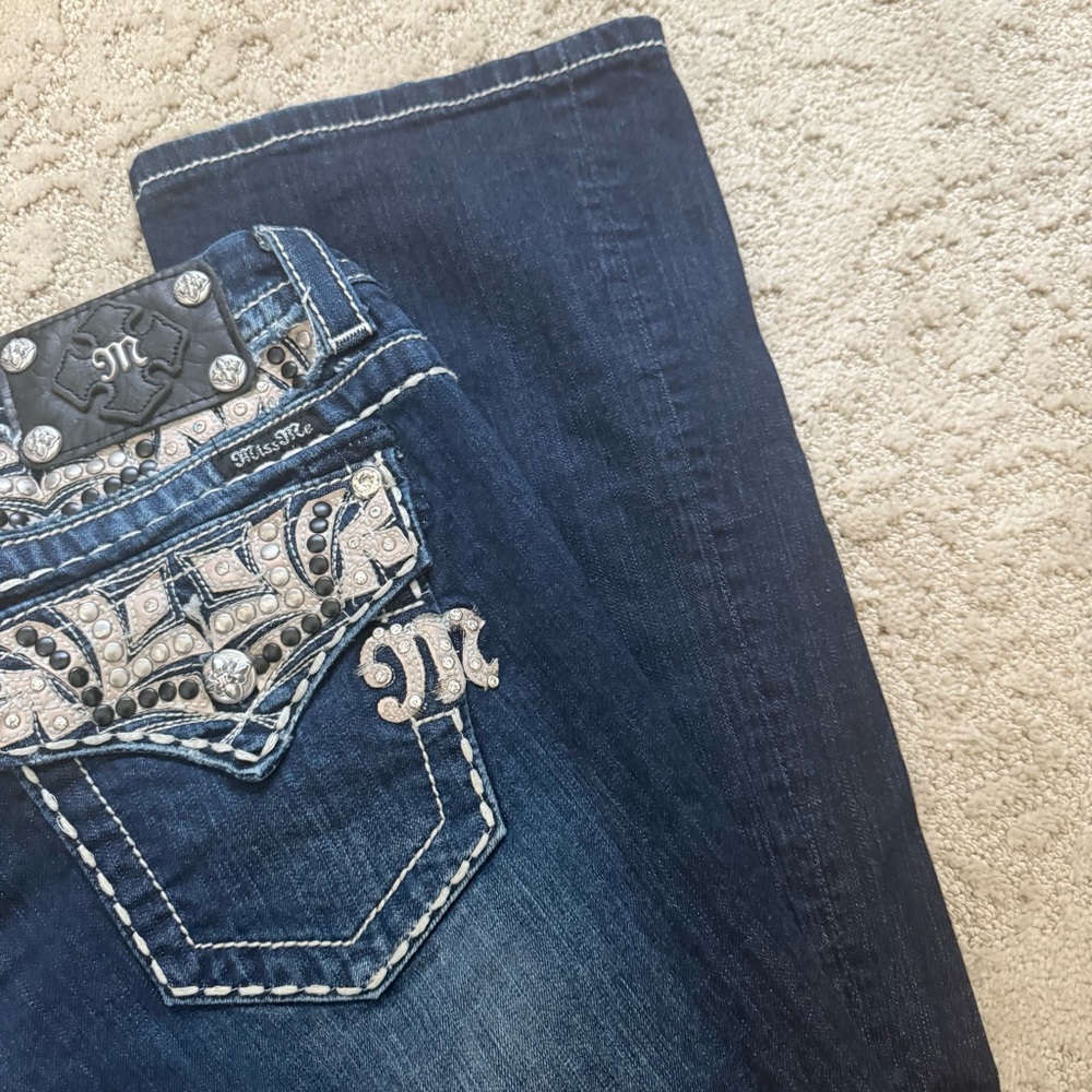 Miss Me Boot Cut Jeans with Embellishments, UGC - Picture 6 of 16